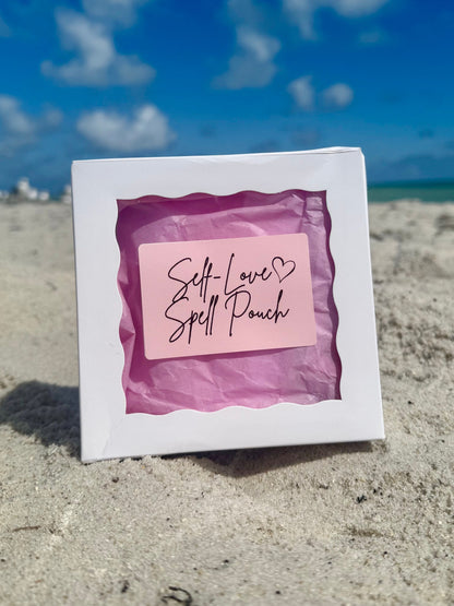 Self Love spell pouch on the beach